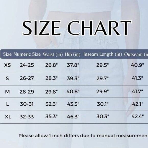 AnotherChill High-Waisted Wide-Leg Denim Sweatpant Jeans – Dark Wash – Size Med - Picture 3 of 5